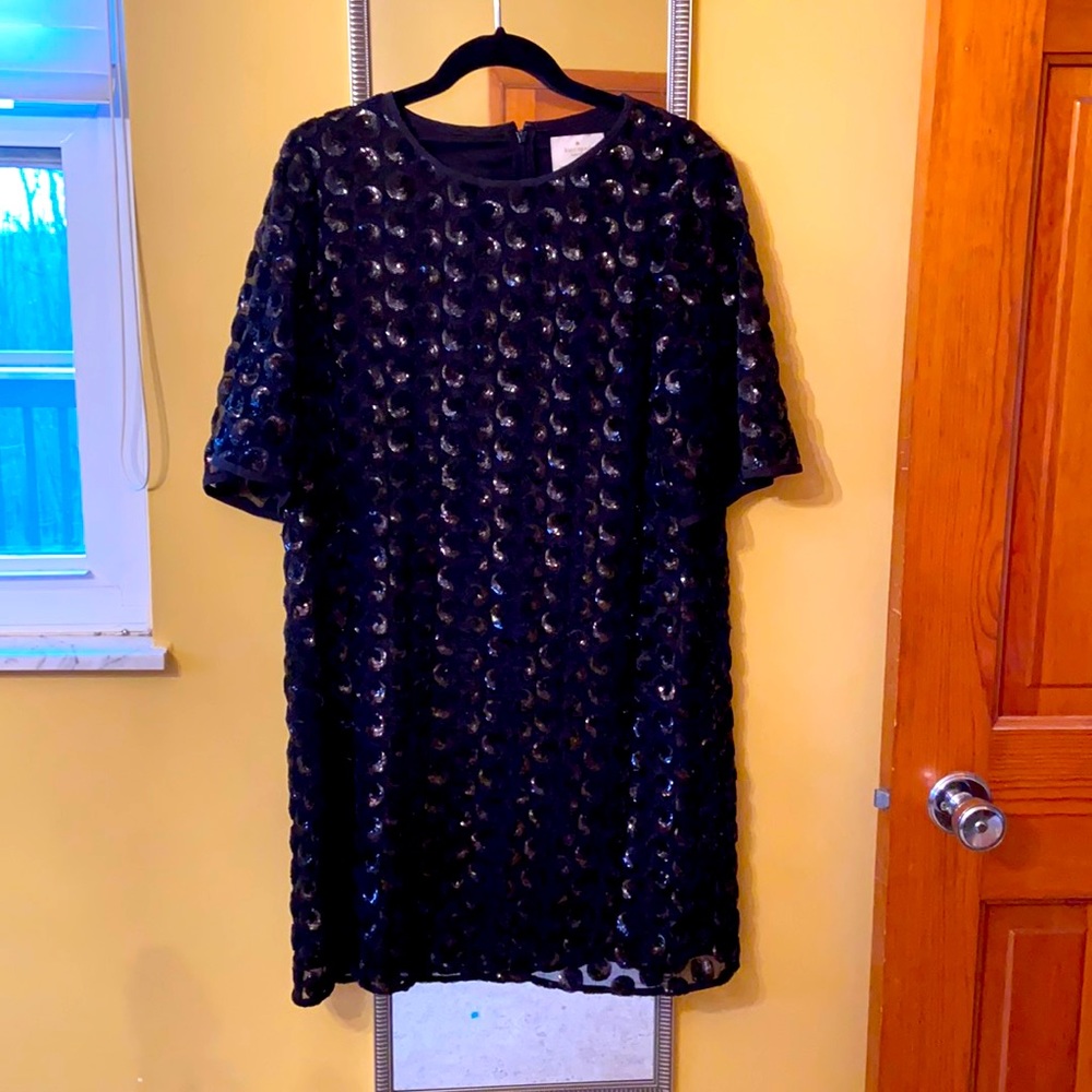Kate Spade Black Sequin Dress